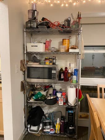 Large wire shelves (35.5” x 13.75” x 71.5”) 1