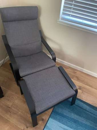 IKEA Armchair and ottoman 1