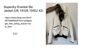 Superdry Women's Ski Jacket (UK 14/US 10/EU 42) 1