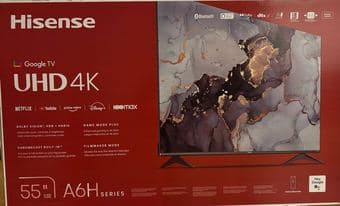 55" Hisense A6H TV + TV Stand 2