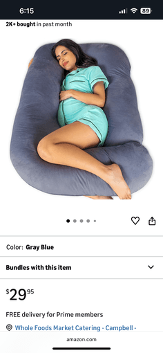 Lightly used pregnancy pillow 2