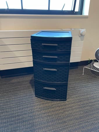 Sterilite brown dresser 1