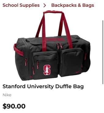 Stanford Nike Duffle Bag - Brand New 1