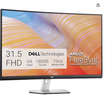 Dell Curved Monitor - 31.5-inch FHD (1920x1080) at steep discount 1