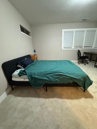 IKEA Queen Bed Frame and Mattress 3