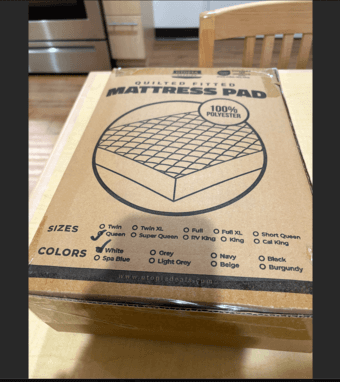 Queen size fitted mattress pad 2