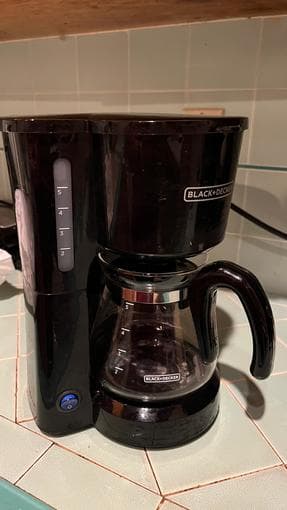 Desk fan, coffee maker and non-stick muffin pans 1