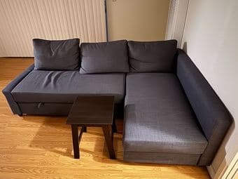 IKEA Friheten Sofa with Table, anthracite 1