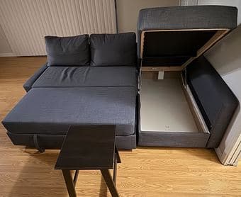IKEA Friheten Sofa with Table, anthracite 2