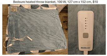 Space Heater & Electric Heating Blanket 2