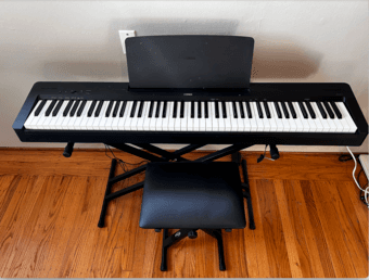 Piano+ stand and chair, Yamaha Weighted Action 88-Key Digital Piano 1