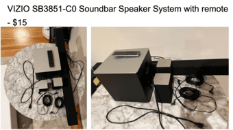 Kettle, table, speakers, and other household items for sale 2