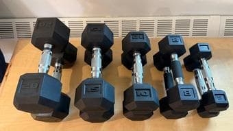 Dumbbells – Contoured Handle (can be sold individually or as a set): 2