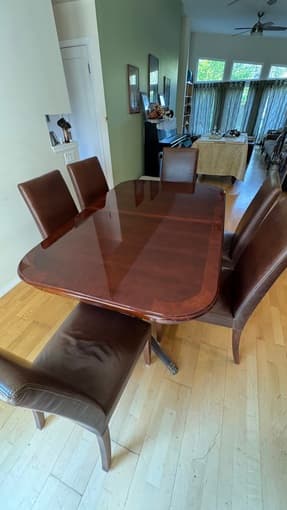 Beautiful Pottery Barn Wood Dinner Table 2