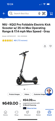 NIU KQI2 Pro Scooter (almost new!) 2