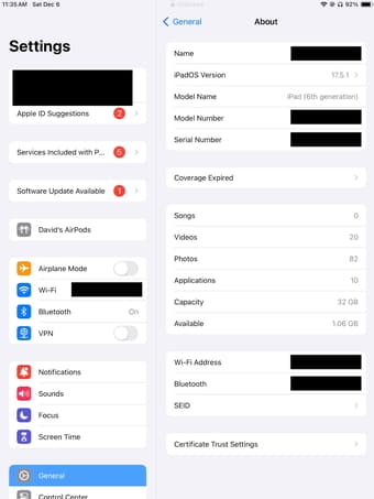 iPad 10" 32GB (6th gen) with Apple Pencil & Magnetic cover 4