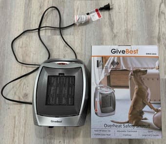 Portable Electric Space Heater with Thermostat 2