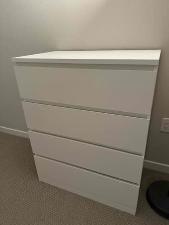 IKEA 4-drawer dresser (like-new) 1