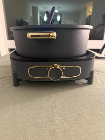 HOT POT 6L- Double flavor dual sided non stick + 2 silicon ladles 2