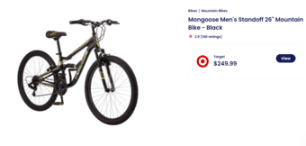 Mountain Bike - Men's 26'' Black bike 1