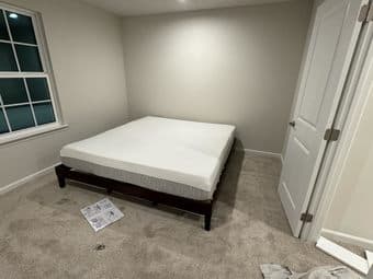 For Sale Brand New Wooden Queen Bed Frame & Mattress 1