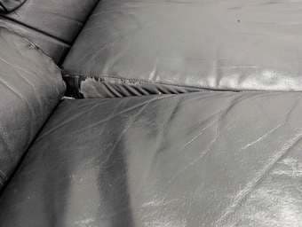 Black leather couch 3