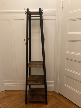 Coat rack with shelves 2