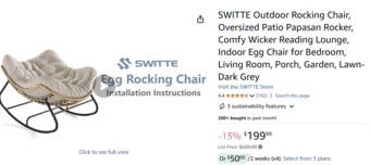 Brand new rocking chair-huge sale(40% discount) 1