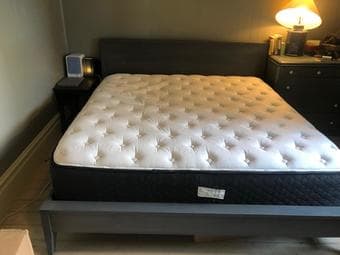 Bedframe and king sized mattress 1