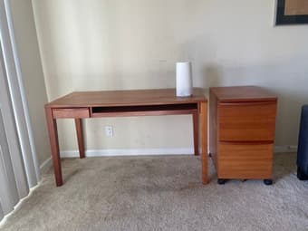 Desk and Cabinet 1