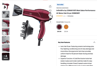 Hair dryer and diffuser 2