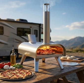 Big Horn Outdoors 12” Outdoor Pizza Oven – Multi-Fuel 4