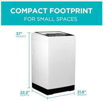 Portable Washing Machine BLACK+DECKER 2.0 Cu. Ft. with 6 Cycles 1