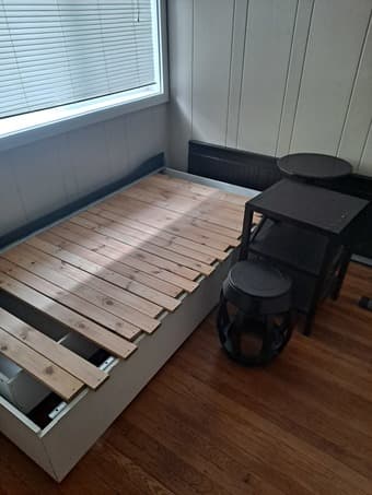 Twin bed frame for pick up this week 1