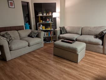 3 seater couch/sofa + loveseat + ottoman 1