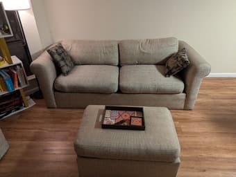 3 seater couch/sofa + loveseat + ottoman 2