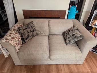 3 seater couch/sofa + loveseat + ottoman 3