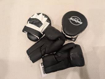 Boxing mitts and gloves 1
