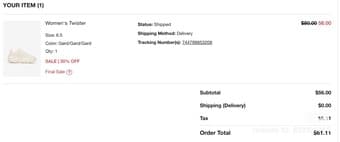 New FILA white women shoe (size 6.5) 3