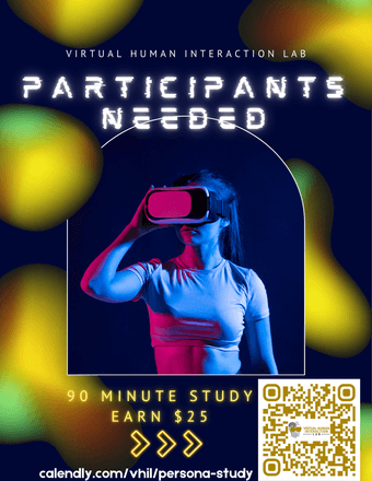 Seeking Participants for Virtual Reality Research ($25) 1
