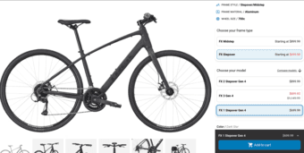 BIKE SALE! Trek FX1 black, size L -- near new condition 1