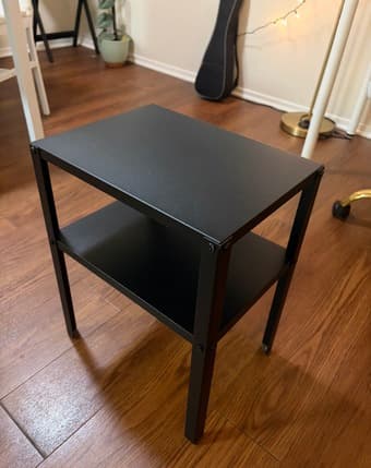 Lamp, desk+office chair, side tables 2