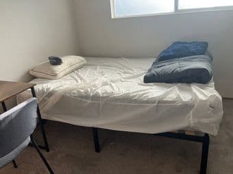 Bedframe, full size mattress at California Av 1