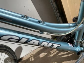 Giant Sedona K2 bicycle-light blue 26” with helmet 1