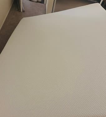 Queen Mattress (10") + 2 Folding Bar Stools — Pickup 94304 1