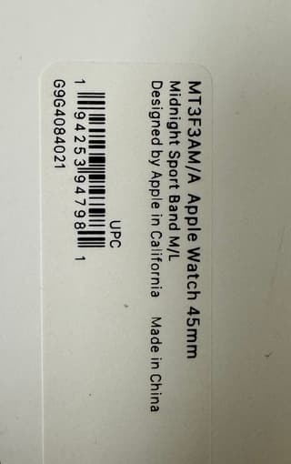 New Apple Watch Sport Band (45mm) – Midnight M/L 3