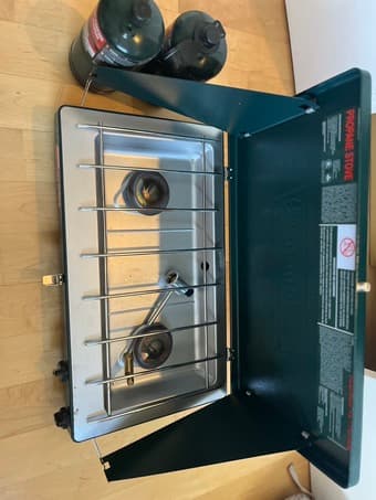 Coleman Classic Propane Gas Camping Stove, 2-Burner with 2 cylinders. 1