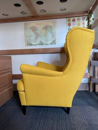 IKEA STRANDMON Wing chair in Skiftebo yellow ($349 value) 2