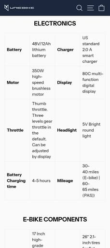 Ebike Eahora xc100 1