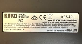 Korg Krome Workstation – Excellent Condition – Optional Stand Included 4